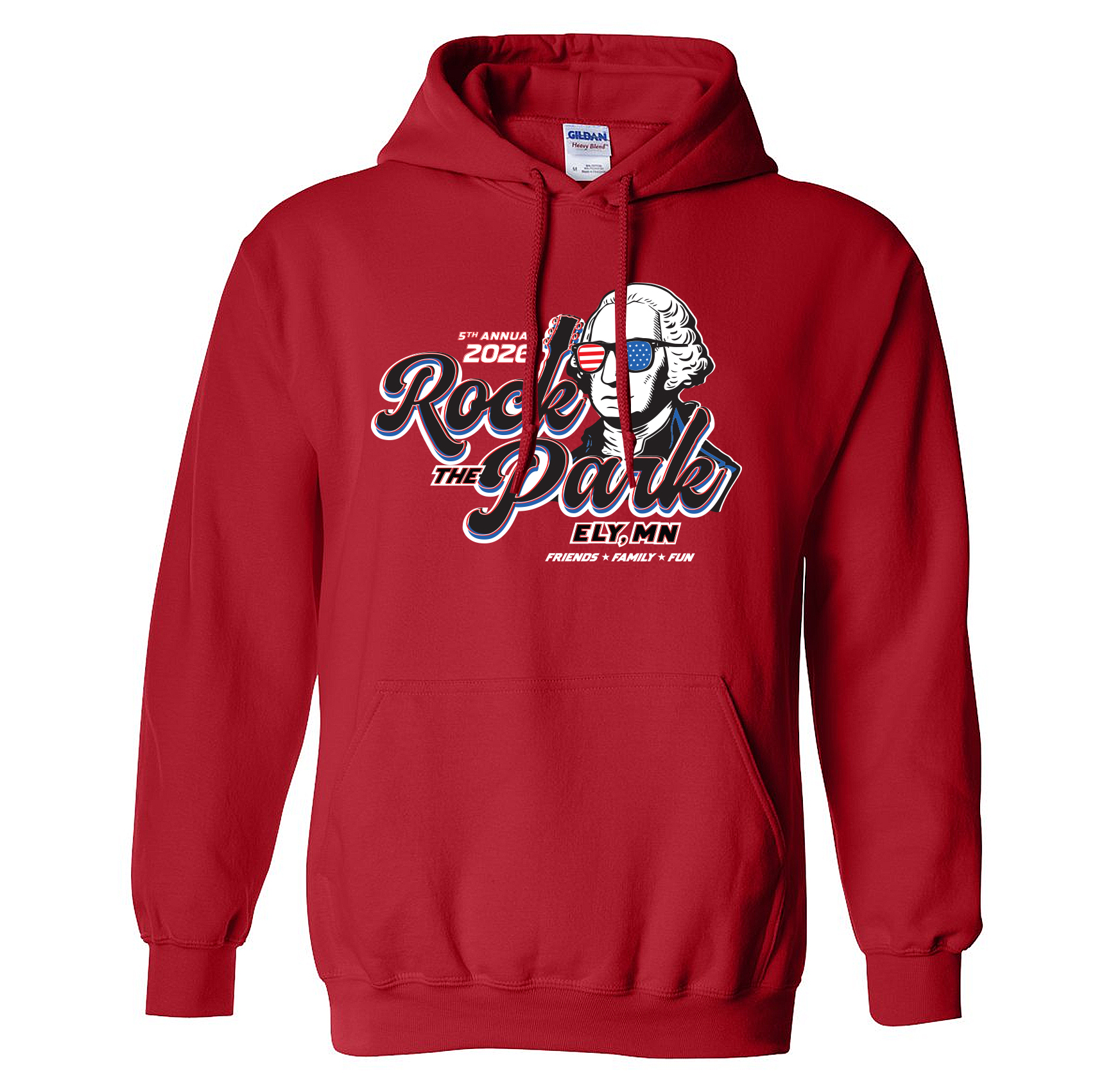 Rock the Park Hoodie - Red