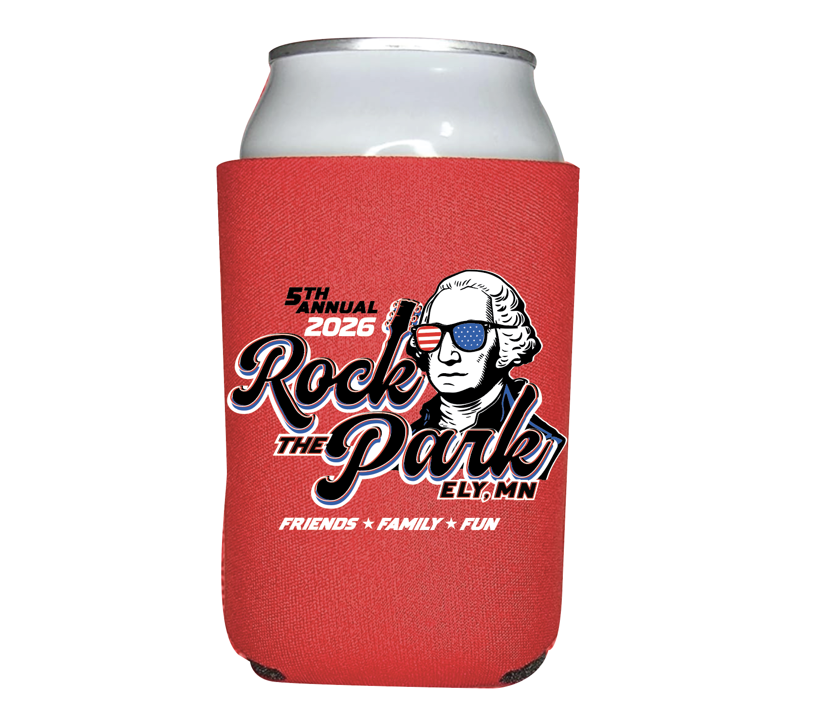 Rock the Park Can Koozie