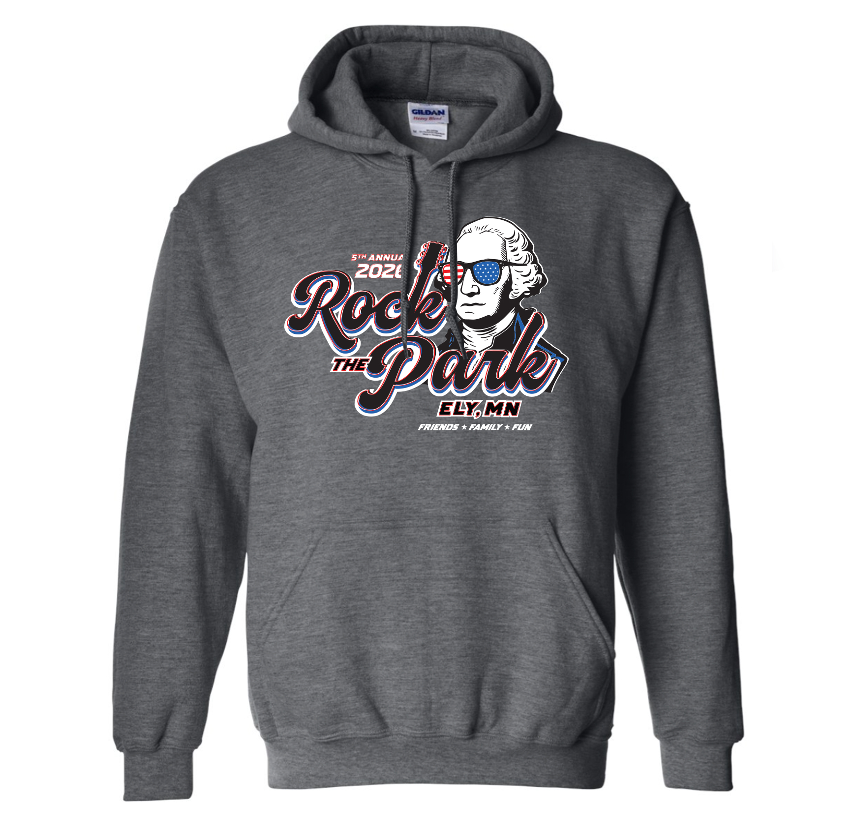 Rock the Park Hoodie - Heather Dark Grey