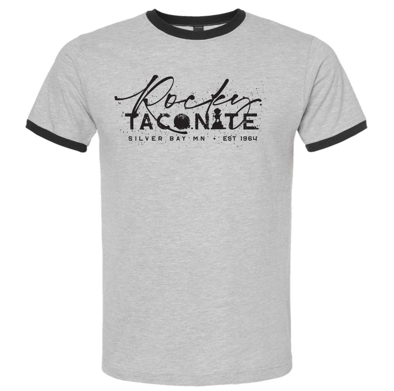 Rocky Taconite Ringer Tee - Grey/Black