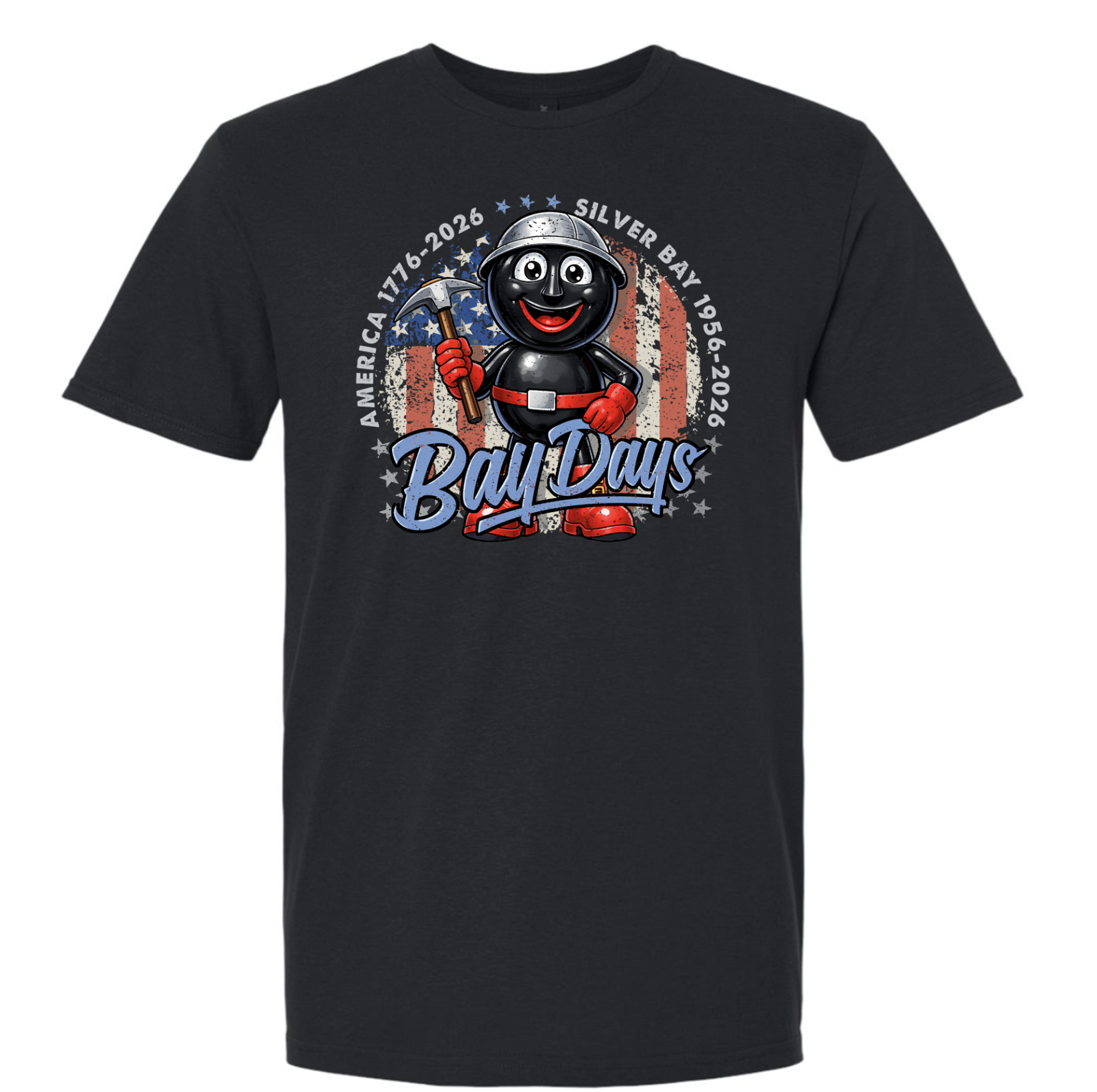 Bay Days Anniversary Rocky Tee - Black