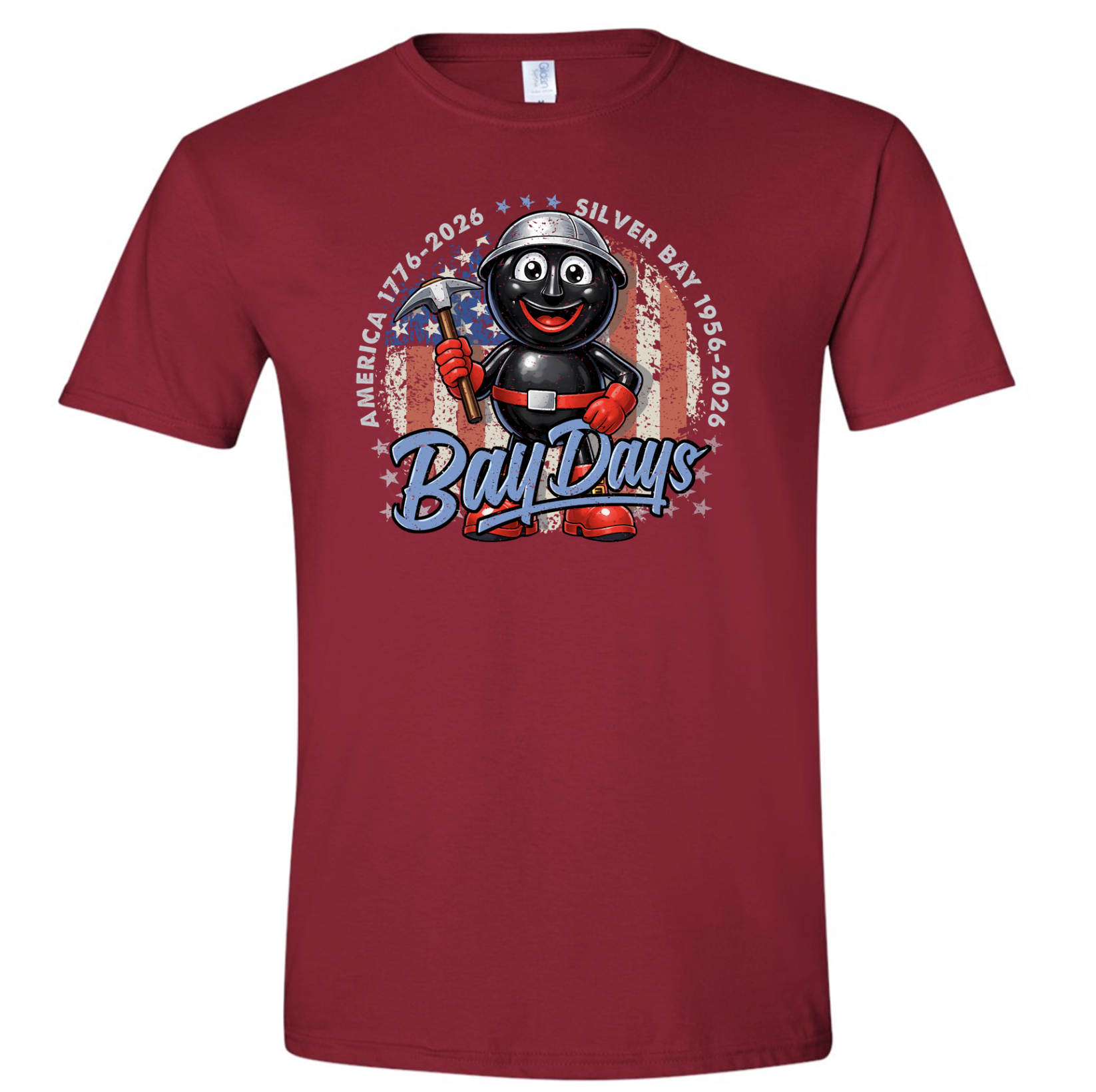 Bay Days Anniversary Rocky Tee - Cardinal