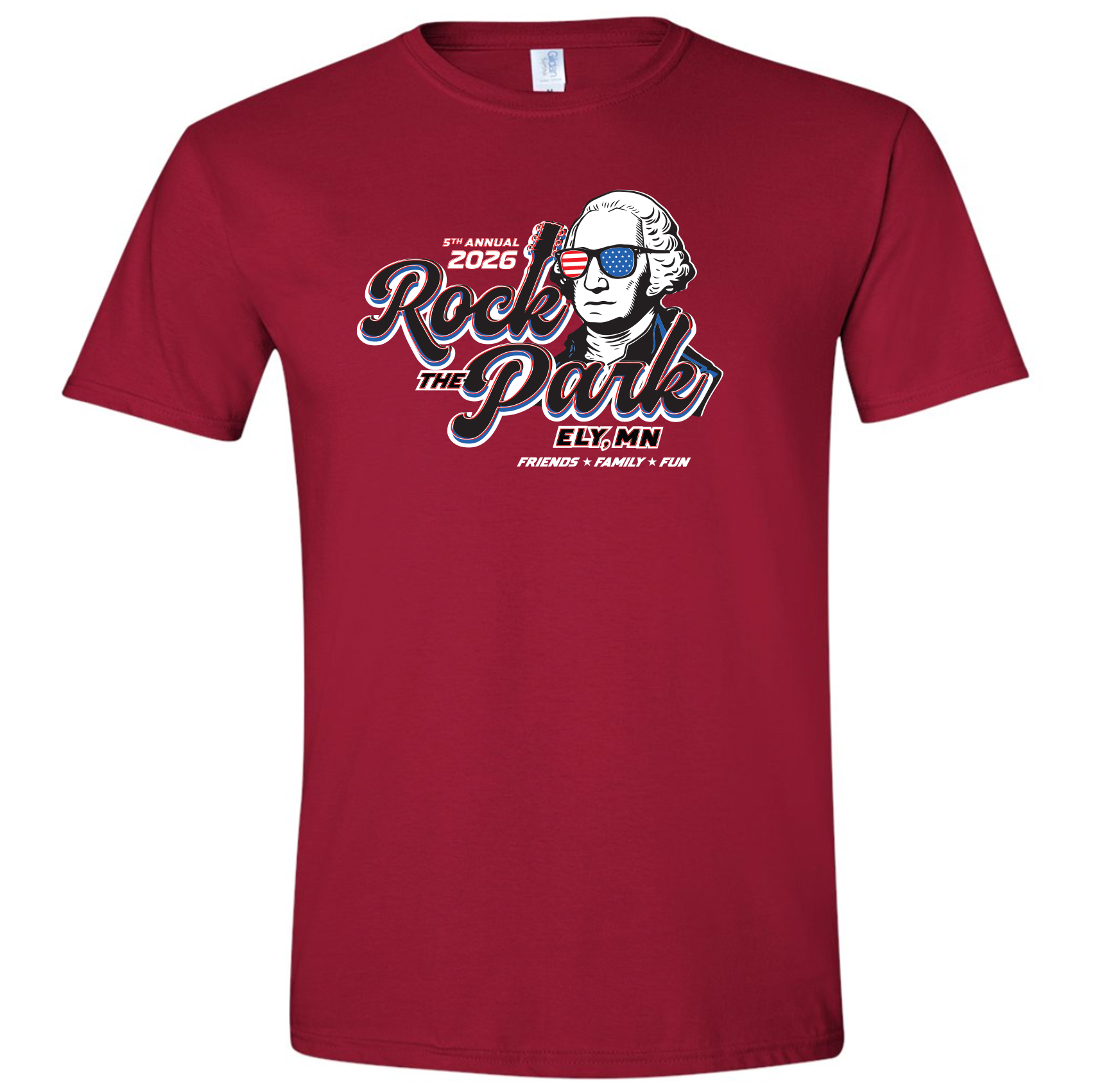 Rock the Park Tee - Cardinal